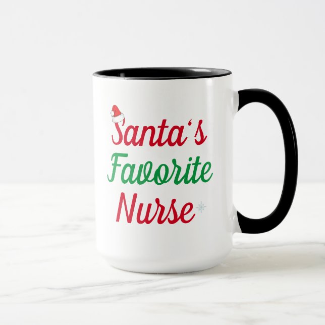 Mug Cadeau de Noël de reconnaissance pour infirmière m (Droite)