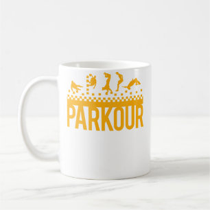 Mug Cadeau de Noël drôle de parkour vintage pour enfan