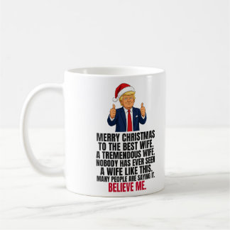 Mug Cadeau de Noël drôle de Trump pour femme