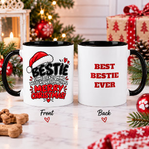 Mug Cadeau de Noël drôle pour la meilleure amie