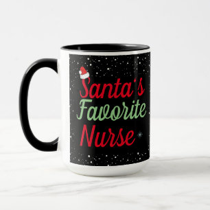 Mug Cadeau de Noël Festif pour Maman Infirmière en sig
