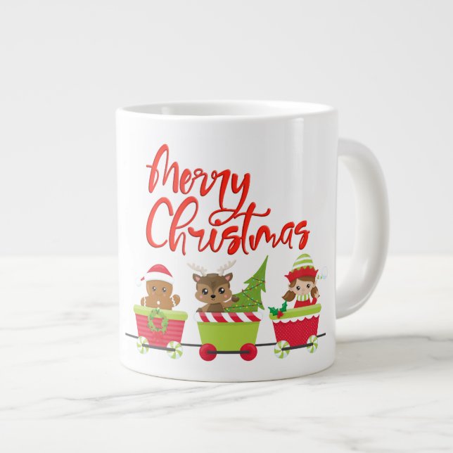 Mug cadeau de Noël - Mug Jumbo (Devant droit)