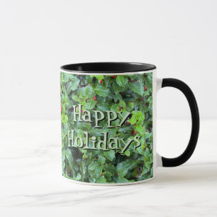 Mug Cadeau de Noël personnalisé à motif de baie de hou