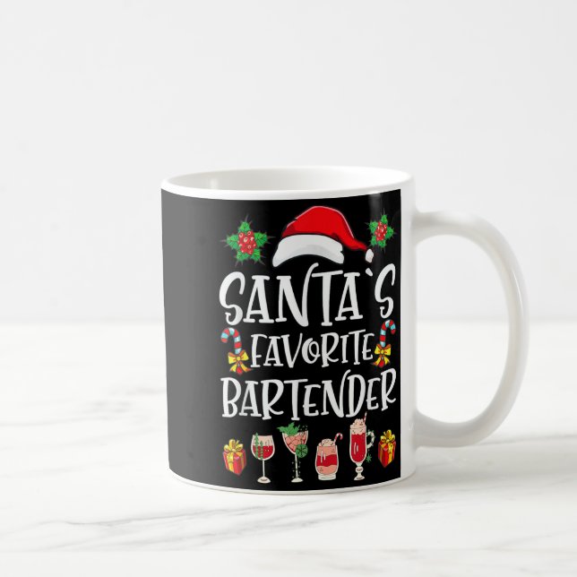 Mug Cadeau de Noël pour barman Le barman préféré du Pè (Droite)