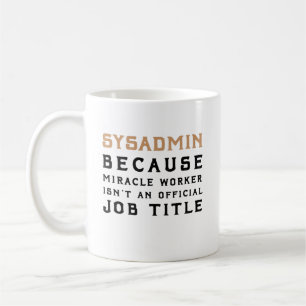 Mug cadeau de Noël pour l'administrateur système
