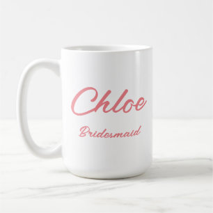 MUG CADEAU DE NOM PERSONNALISÉ POUR BRIDESMAID