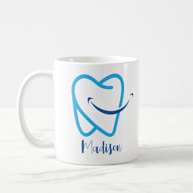 Mug Cadeau de nom personnalisé pour médecin (Gauche)