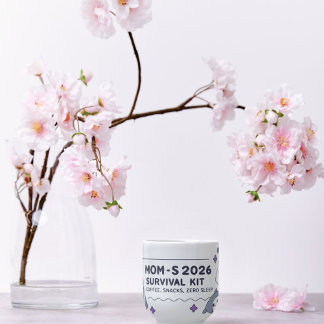 Mug Cadeau de Nouvel An pour les mamans fatiguées, zér