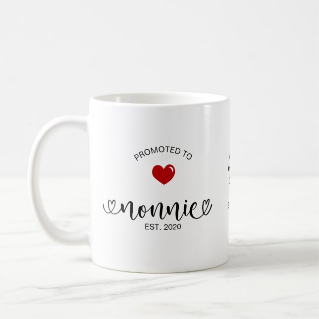 Mug Cadeau de nouvelle grand-mère Nonnie établi (Gauche)