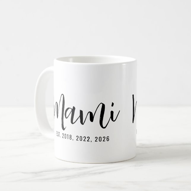 Mug Cadeau de nouvelle mère établie par Mami (Devant gauche)