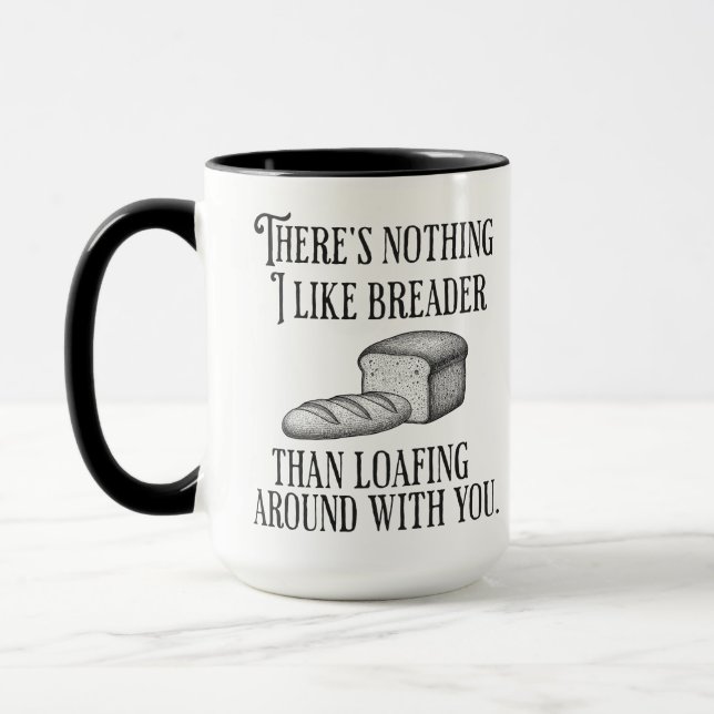 Mug Cadeau de pain de couple drôle de blague de jeu de (Gauche)