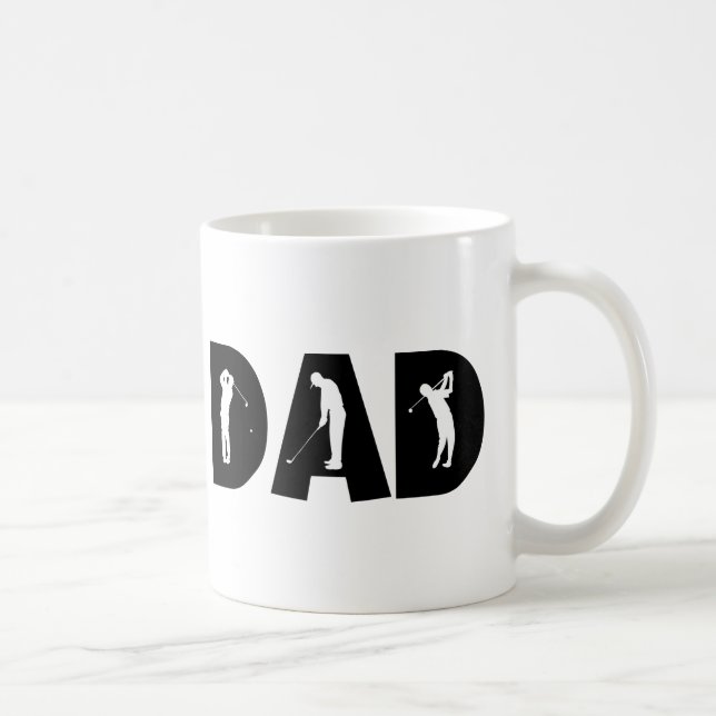 Mug Cadeau de papa de golf (Droite)