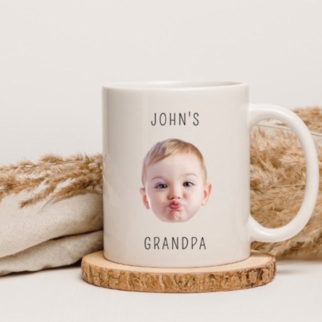 Mug Cadeau de papa pour son anniversaire, visage de bé (Créateur téléchargé)