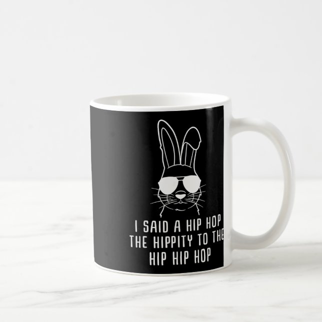 Mug Cadeau de Pâques de lapin de lunettes de soleil Hi (Droite)