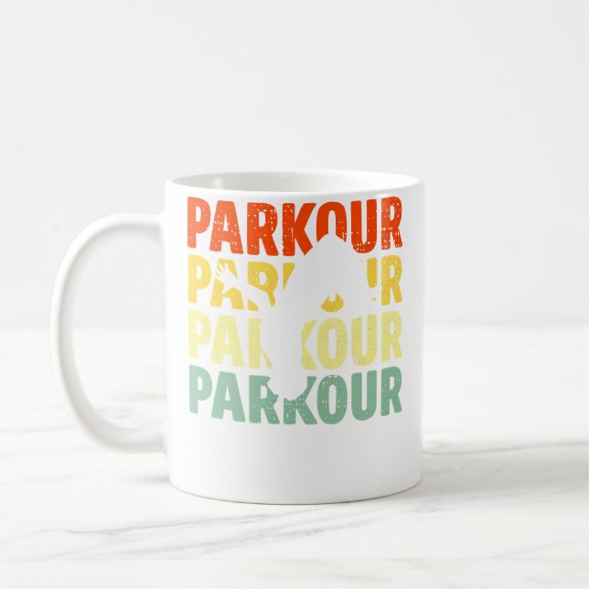 Mug Cadeau de Parkour Vêtements I Parkour (Gauche)