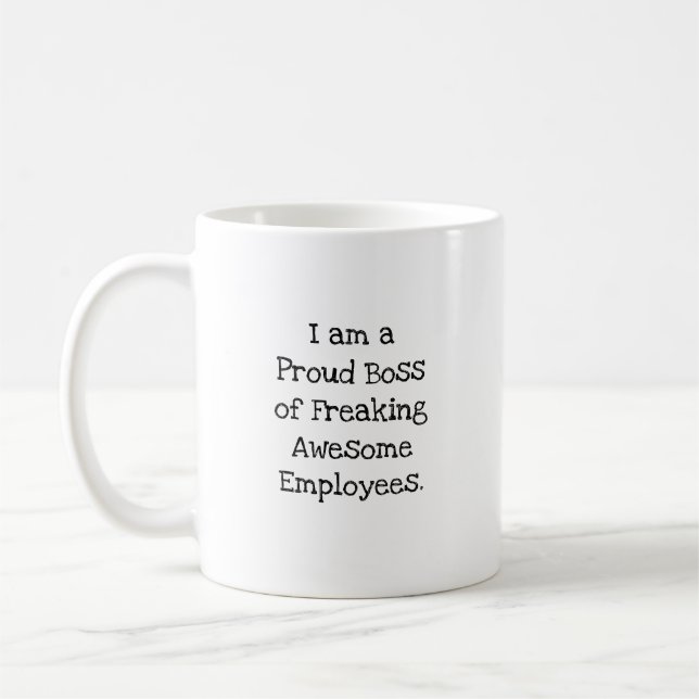 Mug Cadeau de patron fier pour des employés exceptionn (Gauche)