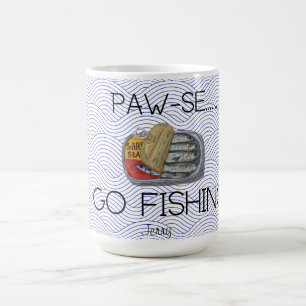 Mug Cadeau de pêche amusant PATTE-SE À LA PÊCHE