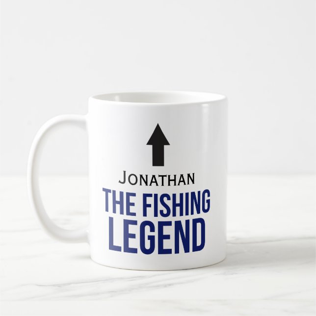 Mug Cadeau de pêche personnalisé pour les pêcheurs (Gauche)
