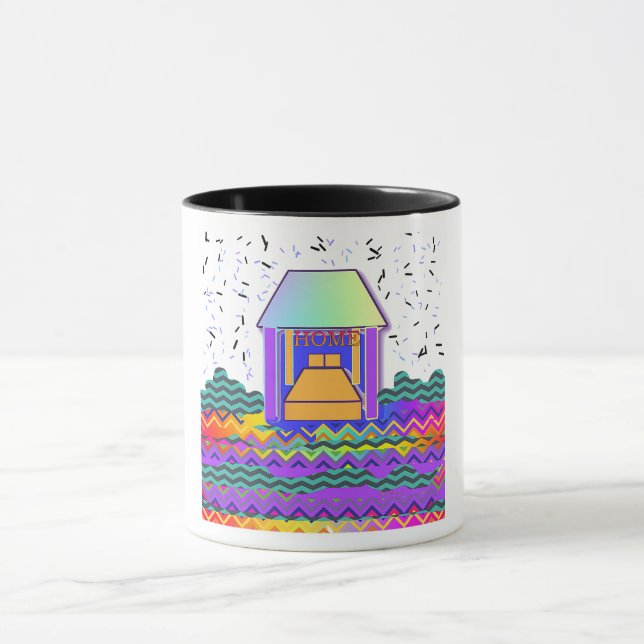 Mug Cadeau de pendaison de crémaillère Boisson Logo AC (Centre)