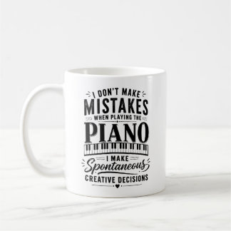 Mug Cadeau de piano pour pianiste et professeur de mus