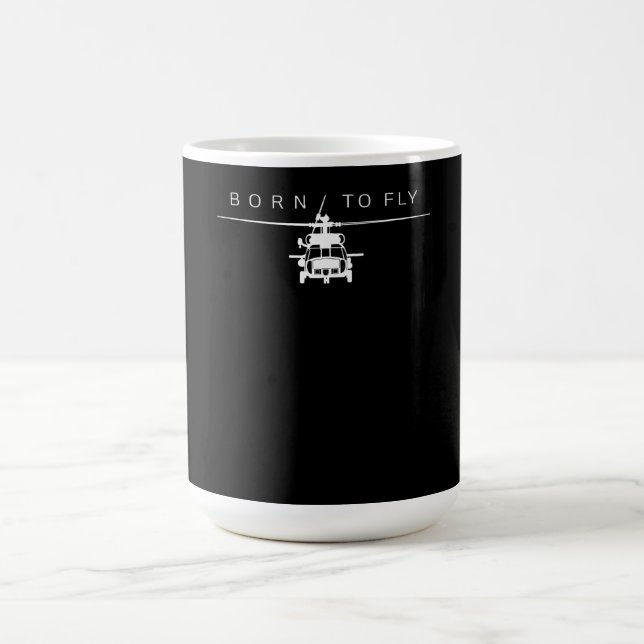 Mug Cadeau de pilote d'hélicoptère de l'aviation milit (Centre)