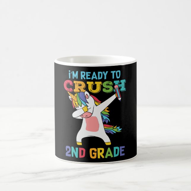 Mug Cadeau de première journée d'école pour élève de 2 (Centre)