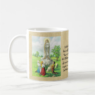 Mug Cadeau de prière de la Dame catholique de Fatima P