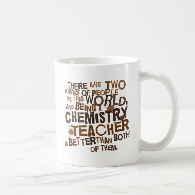 Mug Cadeau de professeur de chimie (Droite)
