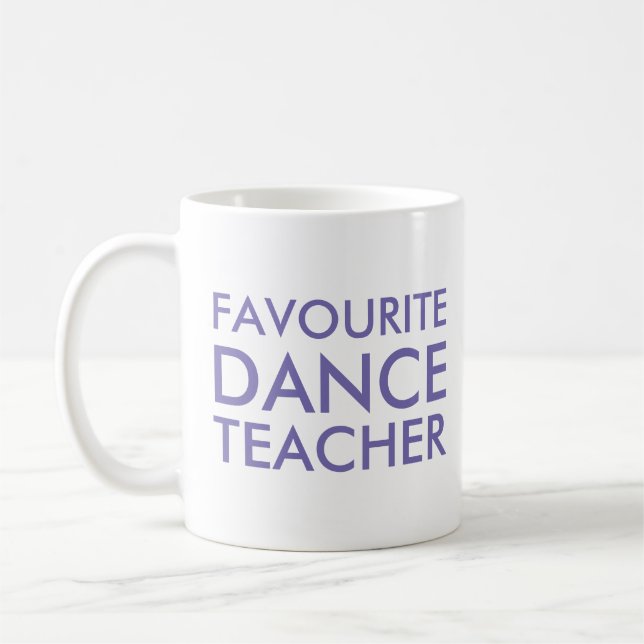 Mug Cadeau de professeur de danse préféré (Gauche)