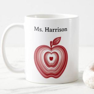 Mug Cadeau de professeur d'enseignant personnalisé Nom