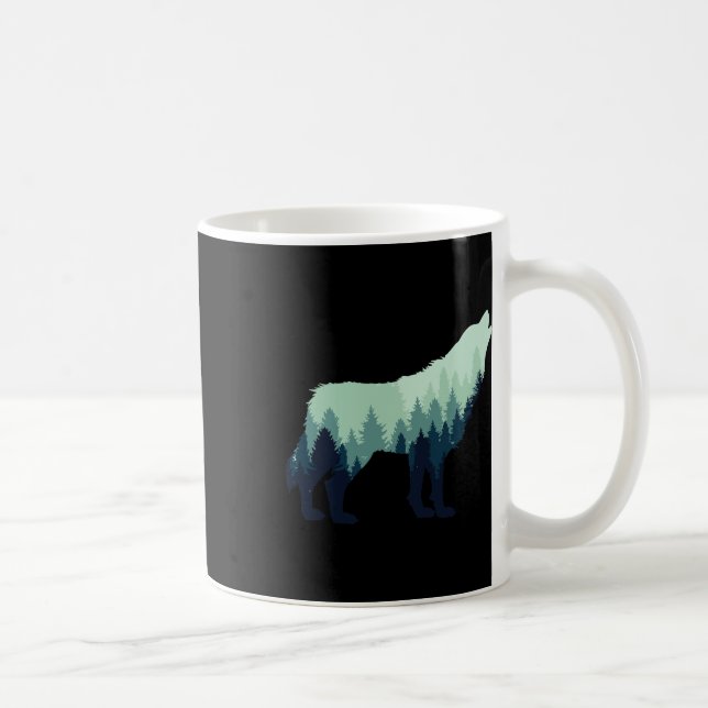 Mug Cadeau de randonnée de camping en forêt extérieure (Droite)