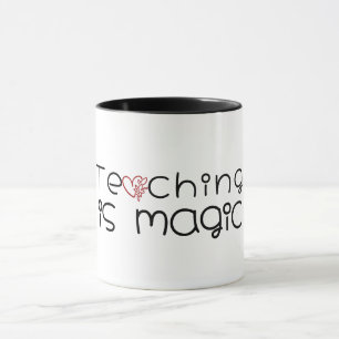 Mug Cadeau de reconnaissance de cadre de cœur d'enseig