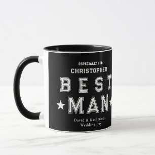 Mug Cadeau de reconnaissance du garçon d'honneur Noir