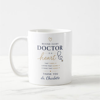Mug Cadeau de reconnaissance du médecin personnalisé |