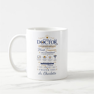Mug Cadeau de reconnaissance du médecin personnalisé