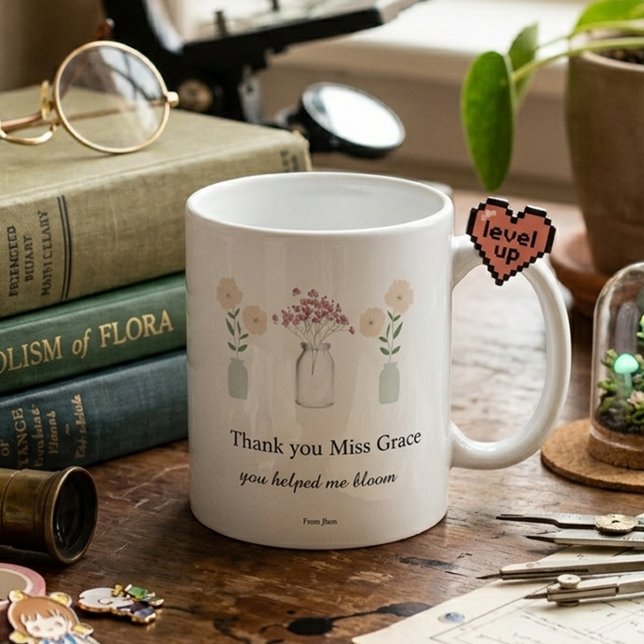 Mug Cadeau de remerciement aux enseignants Café Minima (Créateur téléchargé)