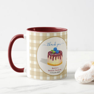 Mug Cadeau de remerciement beige marron gâteau mignon