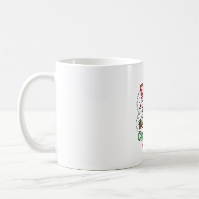 Mug Cadeau de rennes de Noël Profitez de la journée (Gauche)