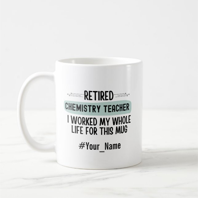 Mug Cadeau de retraite drôle pour un professeur de chi (Gauche)
