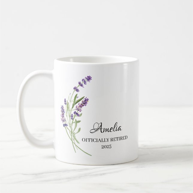 Mug Cadeau de retraite personnalisé (Gauche)