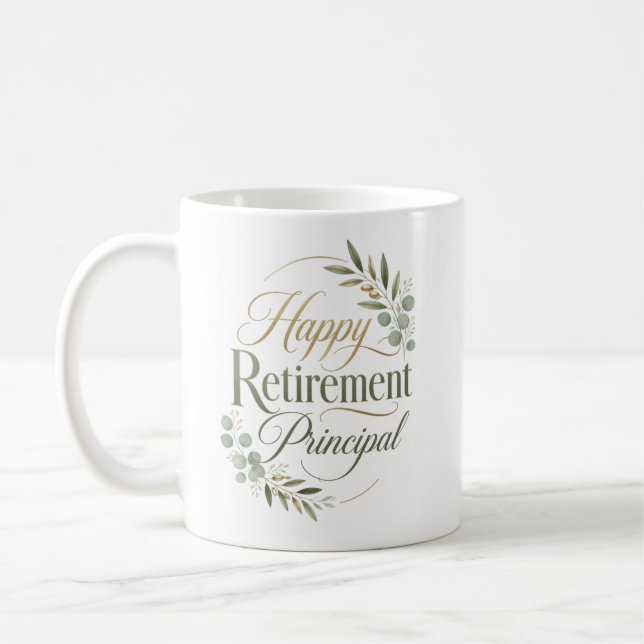 Mug Cadeau de retraite pour directeur d'école (Gauche)