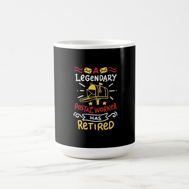 Mug Cadeau de retraite pour facteur à la retraite (Centre)