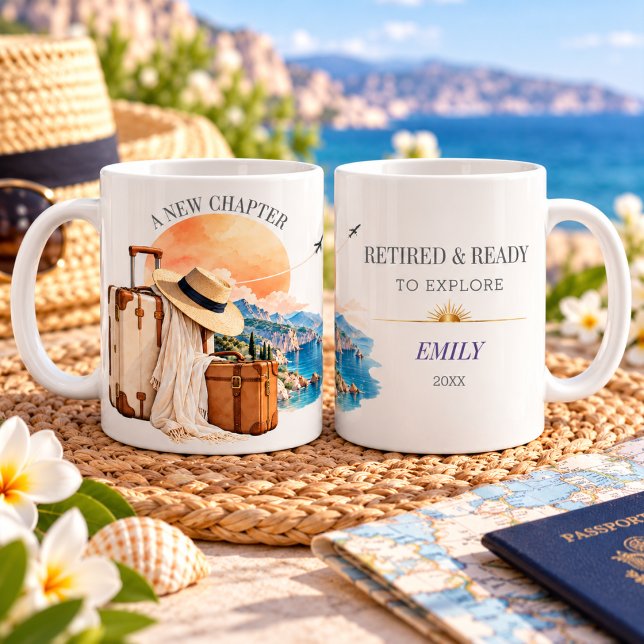 Mug Cadeau de retraite pour voyage Explorer (Créateur téléchargé)