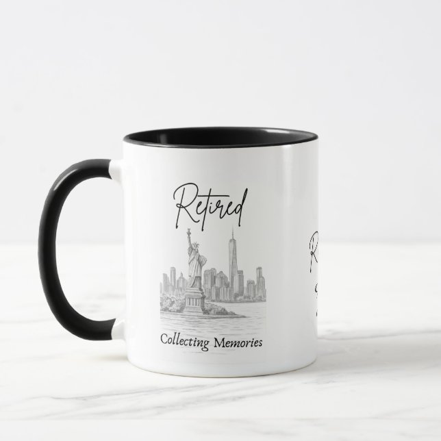 Mug Cadeau de retraite pour voyageurs (Gauche)
