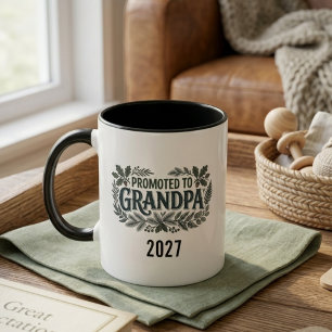 Mug Cadeau de révélation de nouveau bébé pour grand-pè