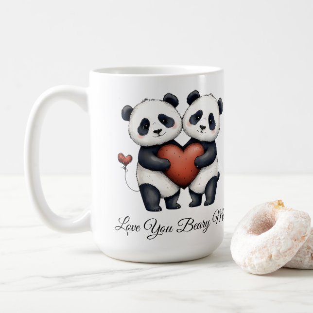 Mug Cadeau de Saint-Valentin romantique pour elle ou l (Avec donut)