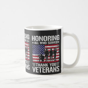 Mug Cadeau de service militaire patriotique Merci aux