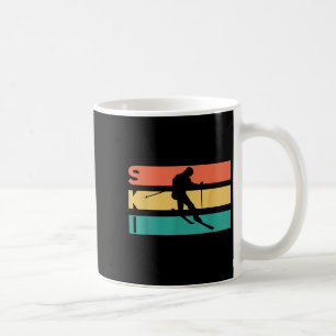 Mug Cadeau de ski rétro vintage pour skieurs