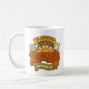 Mug Cadeau de soleil groovy boho Écriture Paix