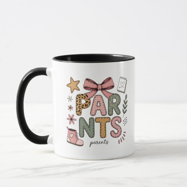 Mug Cadeau de style de nursery mignon pour nouveaux pa (Gauche)